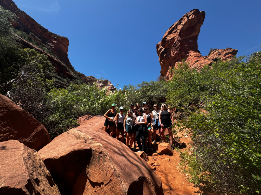 Retreat Women Empowered on a Hike Arizona