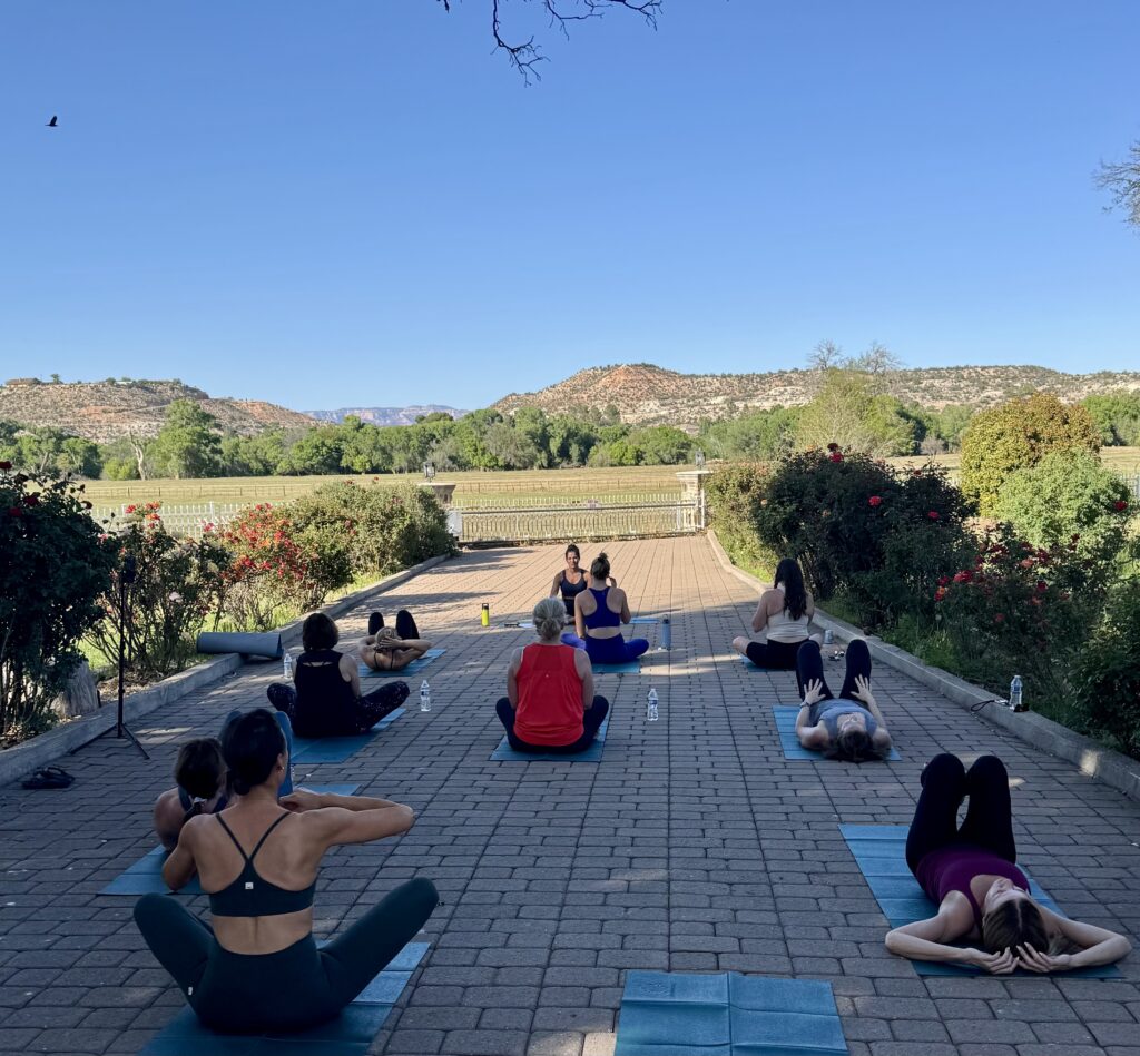 Retreat Outdoor Yoga Practice Arizona